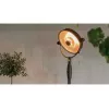 Halogen-Elektroheizlüfter SUNRED Retro, 2100/900 W, für Bodenaufstellung im Innenbereich, heizt bis zu 17 m², schwarz/braun
