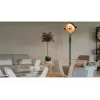 Halogen-Elektroheizlüfter SUNRED Retro, 2100/900 W, für Bodenaufstellung im Innenbereich, heizt bis zu 17 m², schwarz/braun