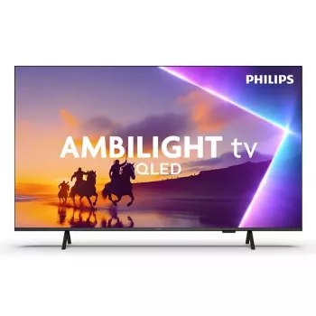 TV Philips 55PUS8450 55 Zoll (139,7 cm) QLED 4K Ultra HD Smart-TV, Titan OS, Wi‑Fi, Schwarz