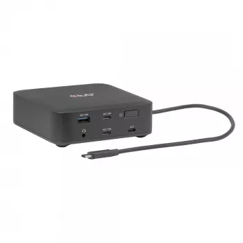 USB-C Quad DisplayLink Dockingstation CLUB 3D CSV-2542 — 2× DisplayPort 8K60Hz, 2× HDMI 4K60Hz, PD 100W, 2.5G Ethernet
