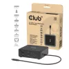 USB-C Quad DisplayLink Dockingstation CLUB 3D CSV-2542 — 2× DisplayPort 8K60Hz, 2× HDMI 4K60Hz, PD 100W, 2.5G Ethernet