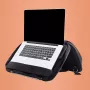 R-Go Tools Laptoptasche R-Go Viva, Vollleder, mit integriertem Laptopständer, Schultergurt, 39,6 cm (15,6 Zoll), schwarz