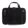 R-Go Tools Laptoptasche R-Go Viva, Vollleder, mit integriertem Laptopständer, Schultergurt, 39,6 cm (15,6 Zoll), schwarz