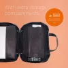 R-Go Tools Laptoptasche R-Go Viva, Vollleder, mit integriertem Laptopständer, Schultergurt, 39,6 cm (15,6 Zoll), schwarz