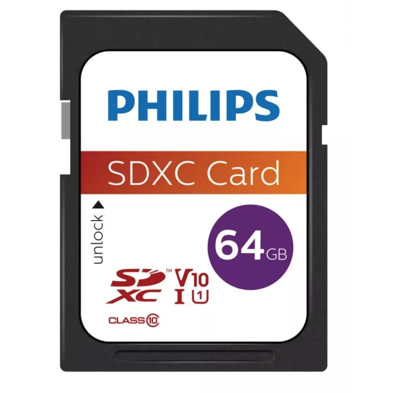 Flash-Speicher Philips 64GB SDXC UHS-I FM64SD55B