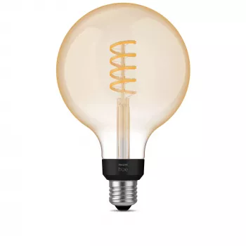 Philips Smart Bulb G125 E27 Filament Globe, 7 W, Bluetooth/Zigbee, 125×192 mm