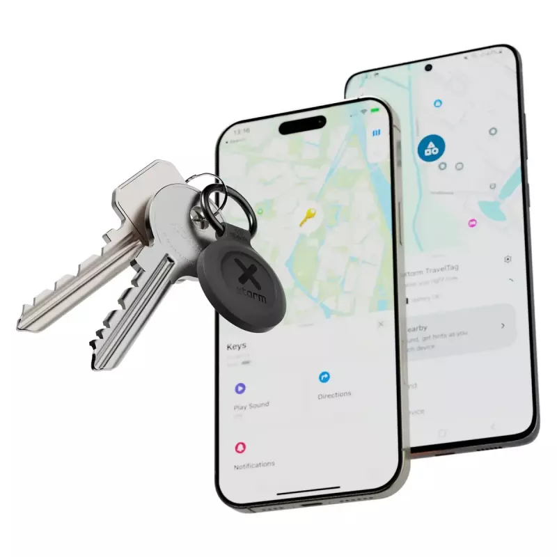 Smart-Keychain-Tracker Xtorm XTAG2GA11 — universeller GPS-Finder, CR2032-Batterie, 3V, schwarz, 3er-Pack