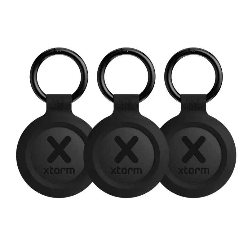 Smart-Keychain-Tracker Xtorm XTAG2GA11 — universeller GPS-Finder, CR2032-Batterie, 3V, schwarz, 3er-Pack