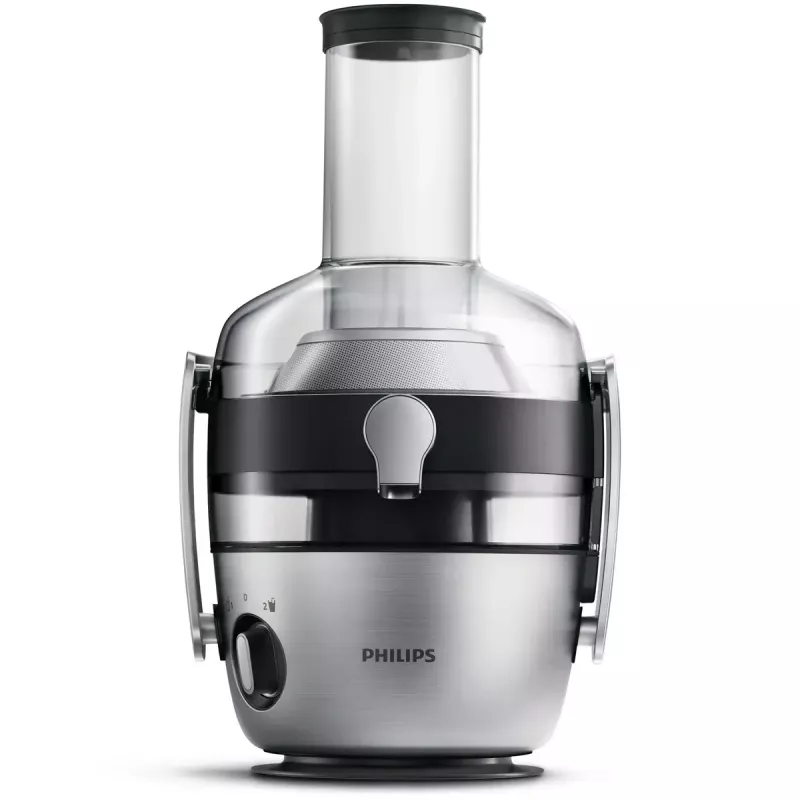 Entsafter Philips Avance Collection HR1922/21 – 1200 W, metallic, SAN-Krug, 2 Geschwindigkeiten, 8 cm Einfüllöffnung