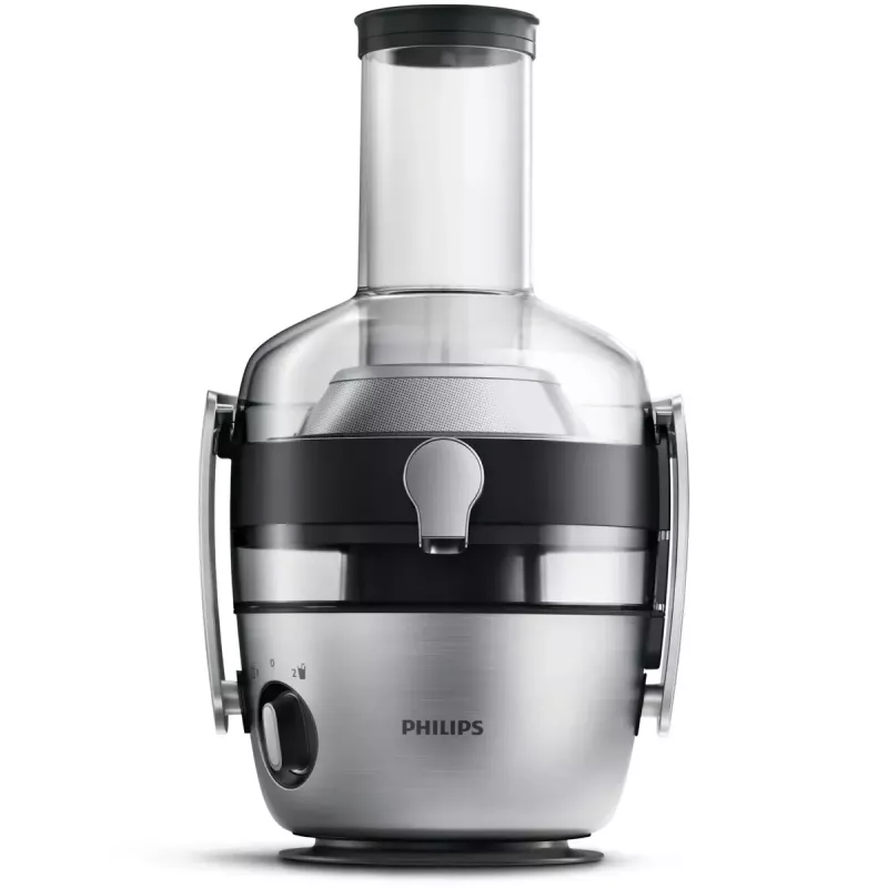 Entsafter Philips Avance Collection HR1922/21 – 1200 W, metallic, SAN-Krug, 2 Geschwindigkeiten, 8 cm Einfüllöffnung