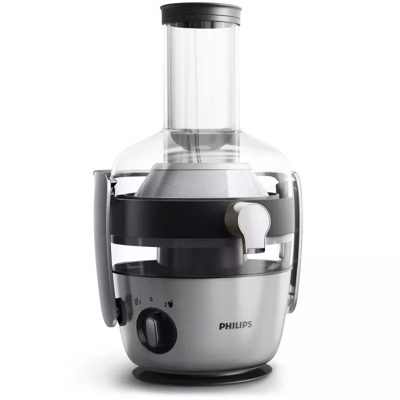 Entsafter Philips Avance Collection HR1922/21 – 1200 W, metallic, SAN-Krug, 2 Geschwindigkeiten, 8 cm Einfüllöffnung