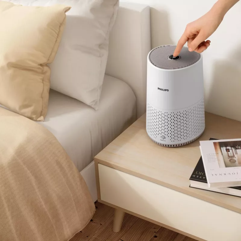 Luftreiniger Philips AC0650/10 für Räume bis 39 m², CADR 170 m³/h, 12 W, 49 dB, 2,2 kg, beige/weiß