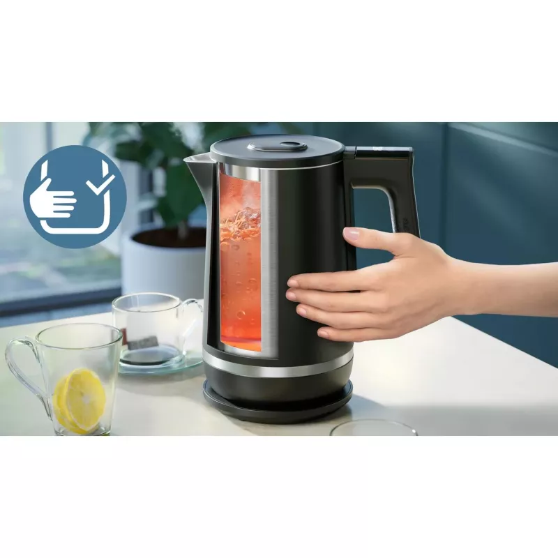 Elektrischer Wasserkocher Philips 7000 Series HD9396/90 — 1,7 L, 2400 W, Edelstahl, doppelwandig