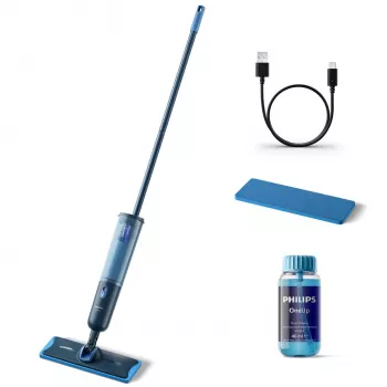 Elektrischer Wischer Philips XV3101/01 Batterie Nass Beutellos Blau 1,2 Ah