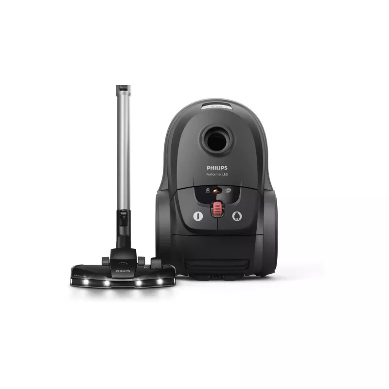 Bodenstaubsauger Philips 8000 Serie XD8122/10 — 900 W, 4 L Staubbeutel, HEPA-Filter, schwarz
