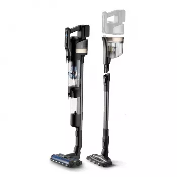 Philips 9000 Series XW9463/11 Stabstaubsauger/Elektrobesen 2-in-1 Stabstaubsauger Akku Trocken&Nass Beutellos 150 W Schwarz