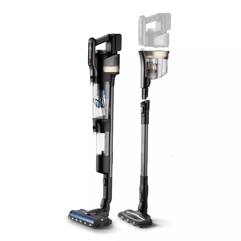 Philips 9000 Series XW9463/11 Stabstaubsauger/Elektrobesen 2-in-1 Stabstaubsauger Akku Trocken&Nass Beutellos 150 W Schwarz