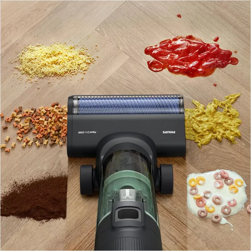 Philips 7000er-Serie XW7263/11 Stabstaubsauger/elektrischer Besen 2-in-1-Stabstaubsauger Batterie Trocken&Nass Beutellos 0,45 l 160 W Schwarz