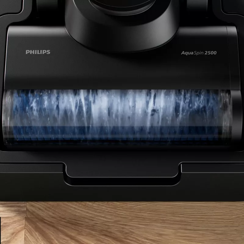 Philips 7000er-Serie XW7263/11 Stabstaubsauger/elektrischer Besen 2-in-1-Stabstaubsauger Batterie Trocken&Nass Beutellos 0,45 l 160 W Schwarz