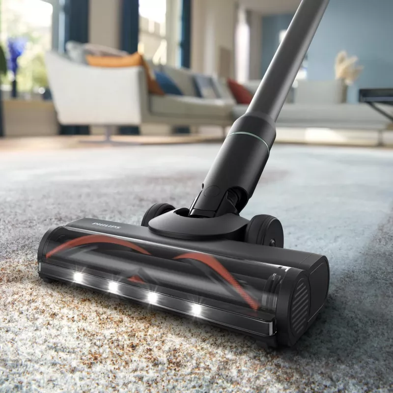 Philips 7000er-Serie XW7263/11 Stabstaubsauger/elektrischer Besen 2-in-1-Stabstaubsauger Batterie Trocken&Nass Beutellos 0,45 l 160 W Schwarz