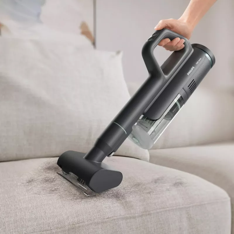 Philips 7000er-Serie XW7263/11 Stabstaubsauger/elektrischer Besen 2-in-1-Stabstaubsauger Batterie Trocken&Nass Beutellos 0,45 l 160 W Schwarz