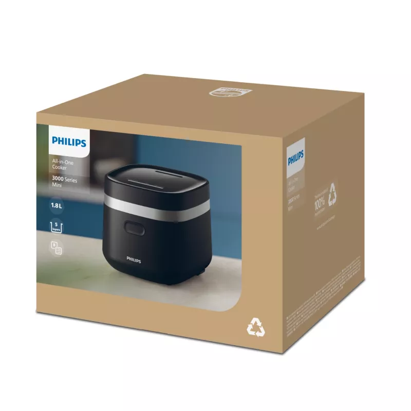 Philips 3000 series HD3090/80 elektrischer Schnellkochtopf Schwarz 436 W