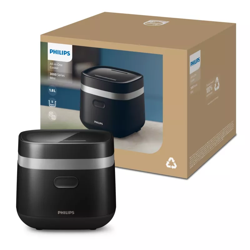 Philips 3000 series HD3090/80 elektrischer Schnellkochtopf Schwarz 436 W