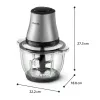 Philips 3000 Series HR1503/00 elektrischer Zerkleinerer 2 L 500 W Edelstahl