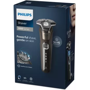 Philips SHAVER Series 5000 S5886/30 Herrenrasierer Rotationsrasierer Trimmer Schwarz, Braun