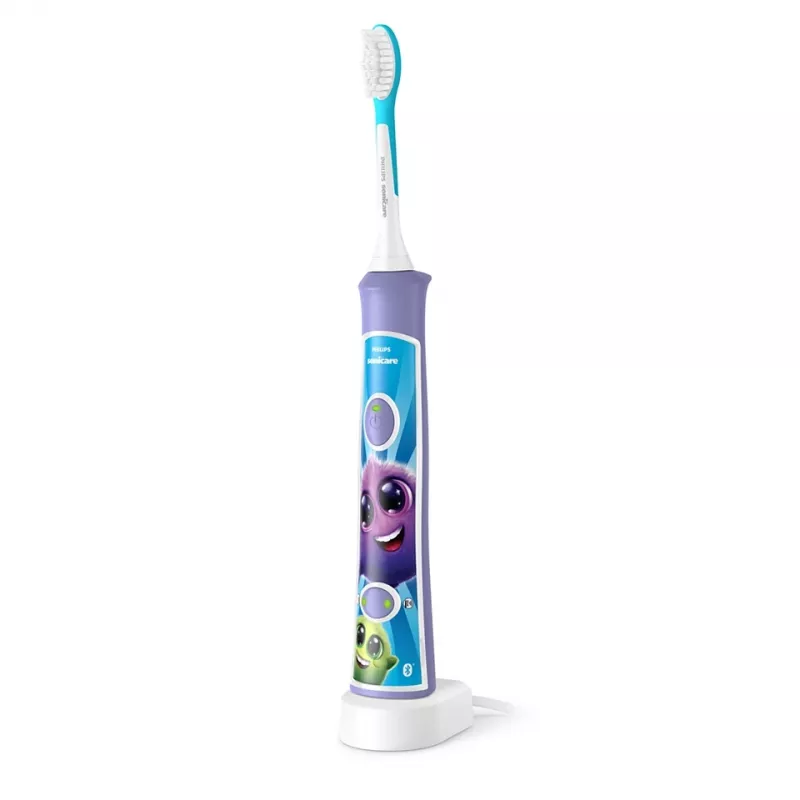 Schallzahnbürste Philips Sonicare For Kids HX6322/12 – integrierter Li-Ion-Akku, 1 Handstück, 2 Bürstenköpfe, Modus Tägliche Pflege