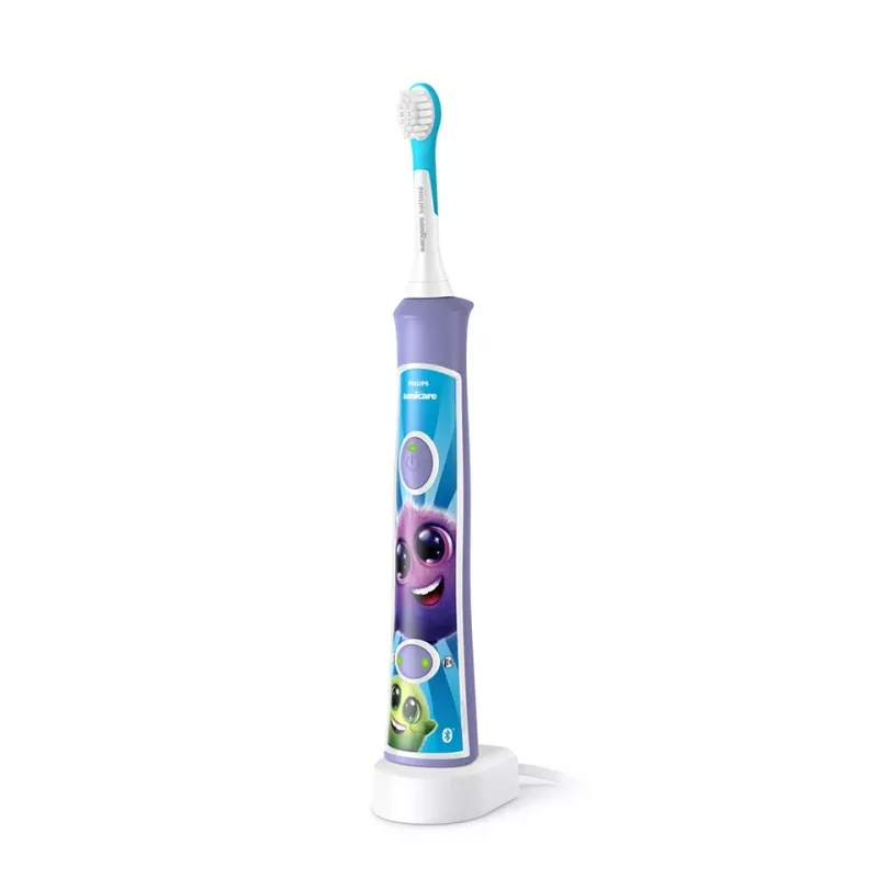 Schallzahnbürste Philips Sonicare For Kids HX6322/12 – integrierter Li-Ion-Akku, 1 Handstück, 2 Bürstenköpfe, Modus Tägliche Pflege