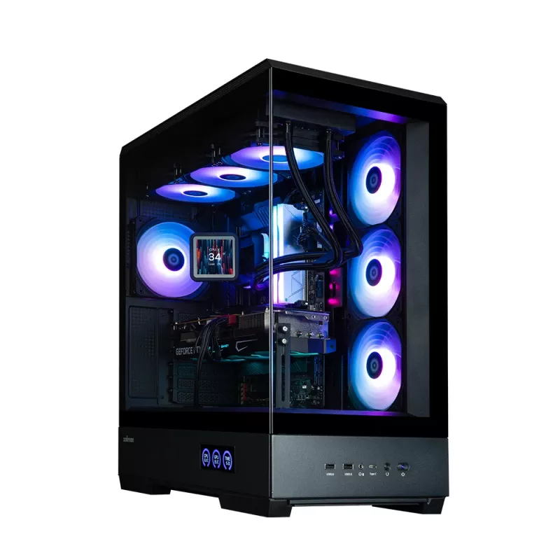 PC-Gehäuse Zalman P50 DS Schwarz Midi Tower