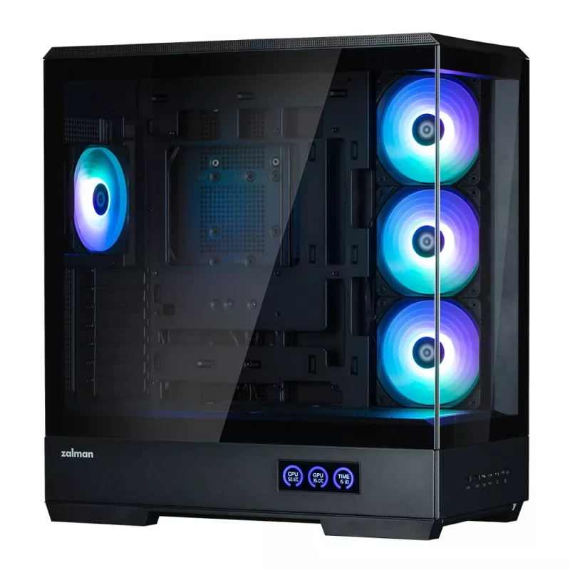 PC-Gehäuse Zalman P50 DS Schwarz Midi Tower