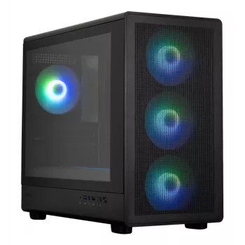 Computergehäuse M5 Schwarz mATX Mini Tower Schwarz