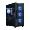 ZALMAN PC-Gehäuse i3 NEO V2 Mid Tower, ARGB-Lüfter x4, schwarz