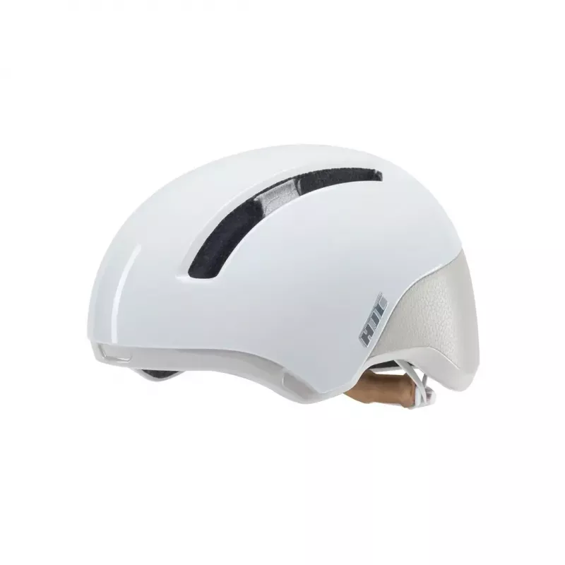 Fahrradhelm HJC Calido Plus, Größe S (51–56 cm), In-Mold, Magnetisches Visier, 350 g, Weiß/Grau