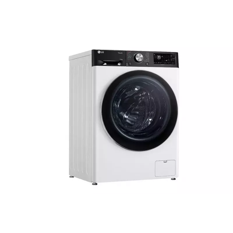 LG F4WR711S3HA Waschmaschine Frontlader 11 kg 1360 U/min Schwarz, Weiß