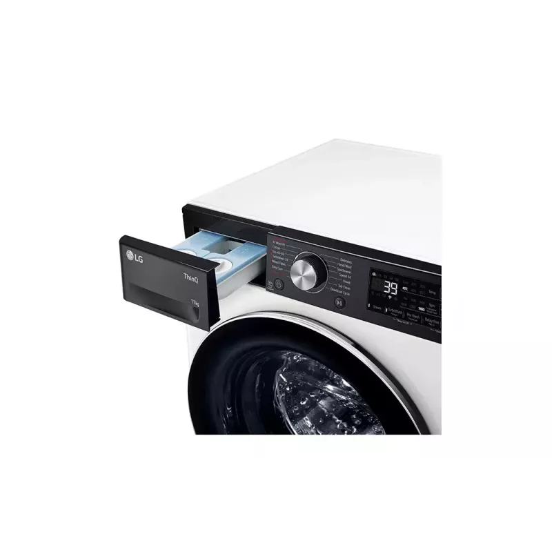 LG F4WR711S3HA Waschmaschine Frontlader 11 kg 1360 U/min Schwarz, Weiß