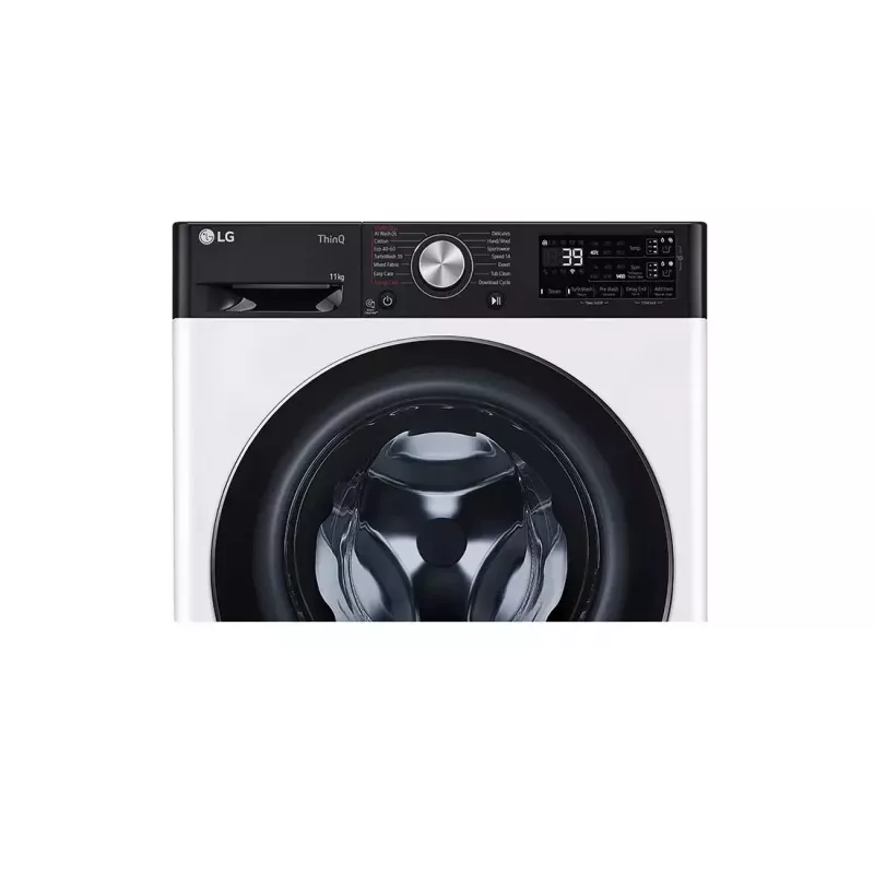LG F4WR711S3HA Waschmaschine Frontlader 11 kg 1360 U/min Schwarz, Weiß