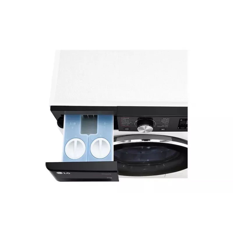 LG F4WR711S3HA Waschmaschine Frontlader 11 kg 1360 U/min Schwarz, Weiß