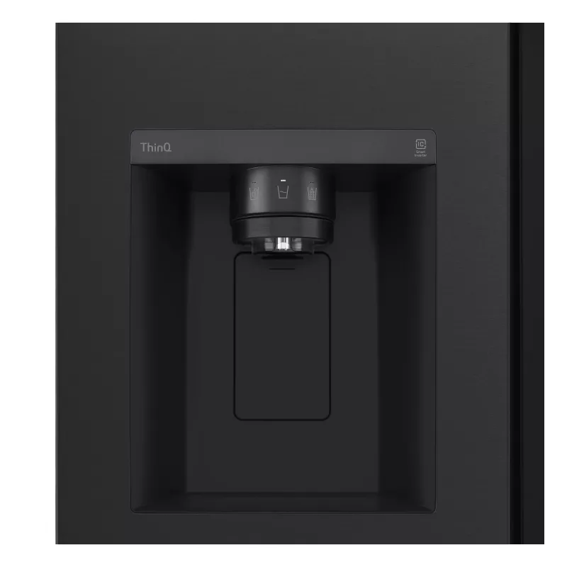 LG InstaView GSGV81EPLL Side-by-Side-Kühlschrank freistehend 635 L Schwarz