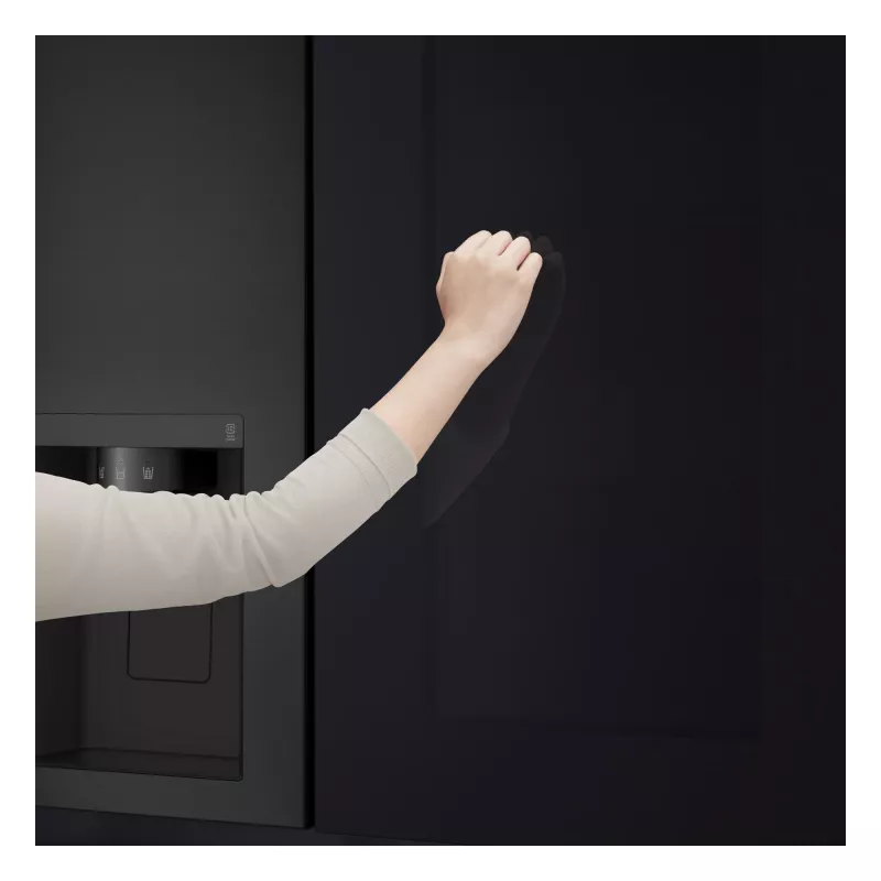 LG InstaView GSGV81EPLL Side-by-Side-Kühlschrank freistehend 635 L Schwarz