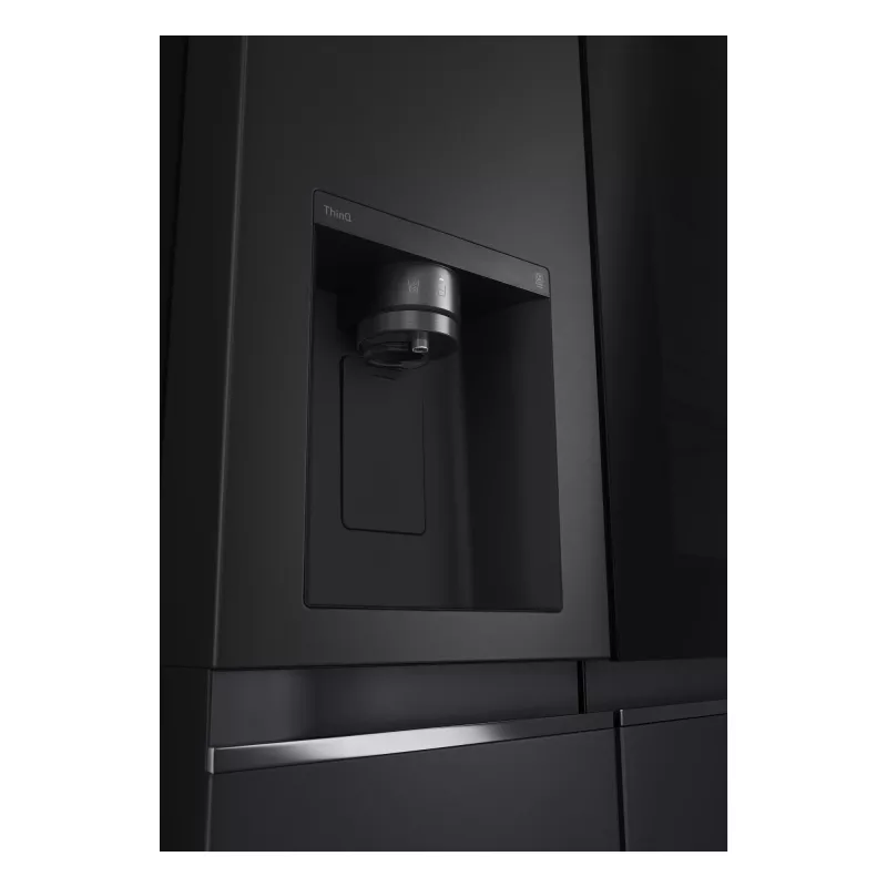 LG InstaView GSGV81EPLL Side-by-Side-Kühlschrank freistehend 635 L Schwarz
