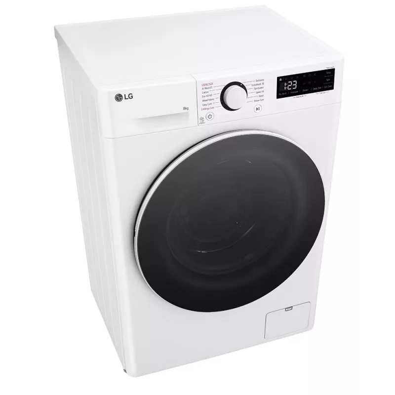 LG F2WR508S0W Waschmaschine Frontlader 8 kg 1160 U/min Schwarz, Weiß