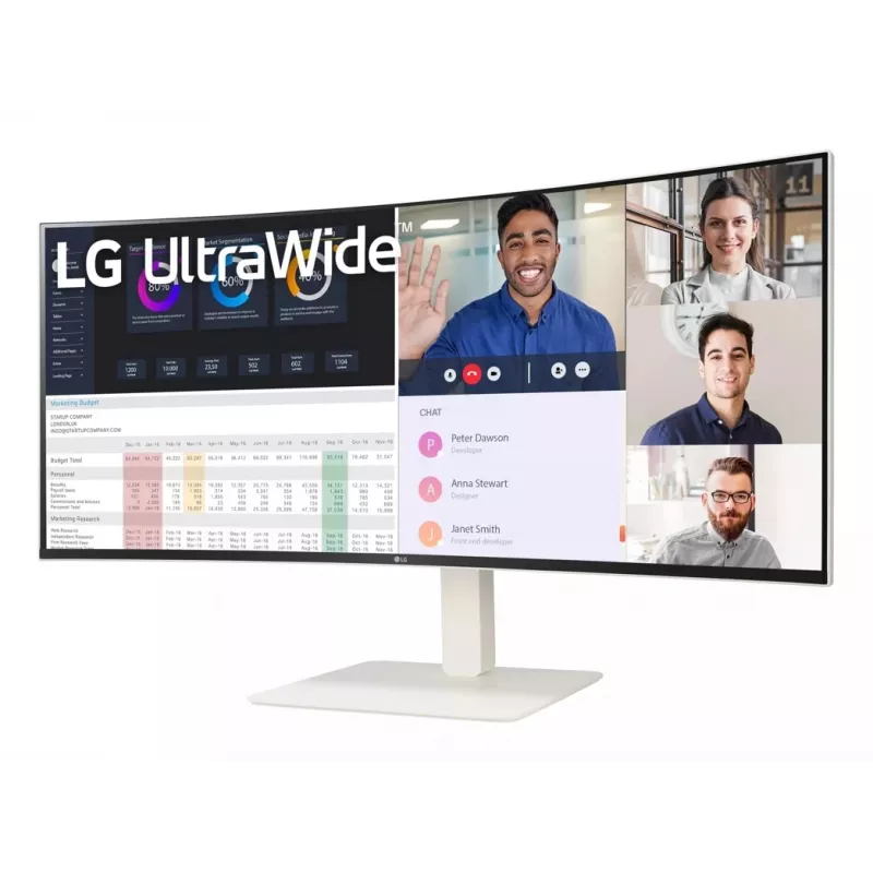 LG 38WR85QC-W Computermonitor 96,5 cm (38 Zoll) 3840 x 1600 Pixel UltraWide Quad HD LCD Weiß