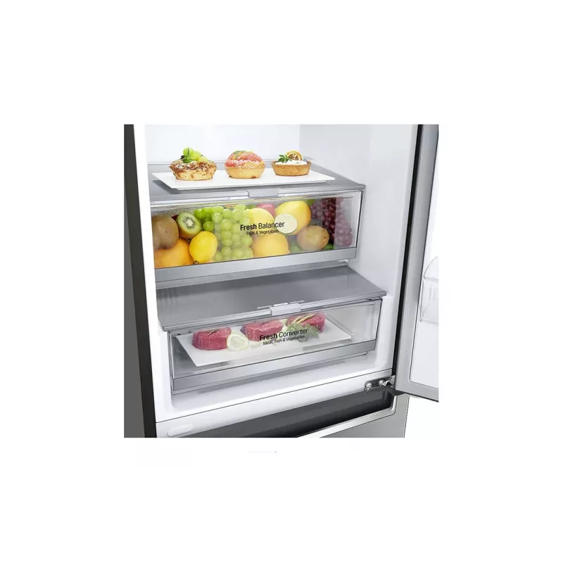 LG GBB72PZDMN Kühl-Gefrierkombination Freistehend 384 L Silber