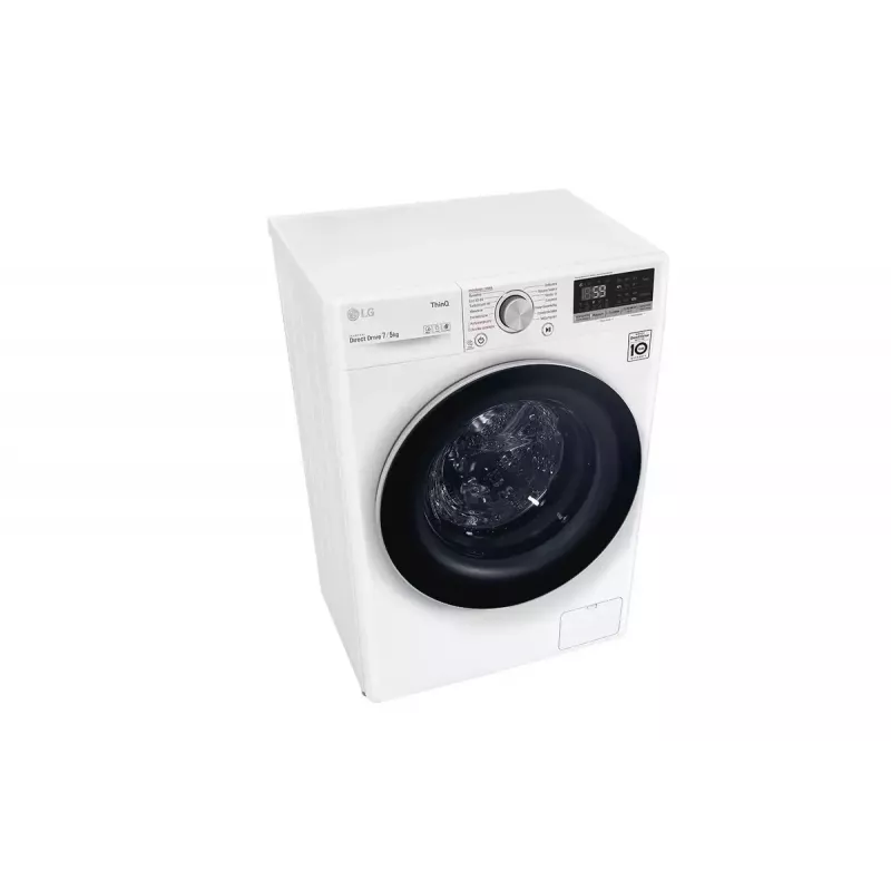 LG F2DV5S7S1E Waschtrockner freistehend Frontlader Weiß