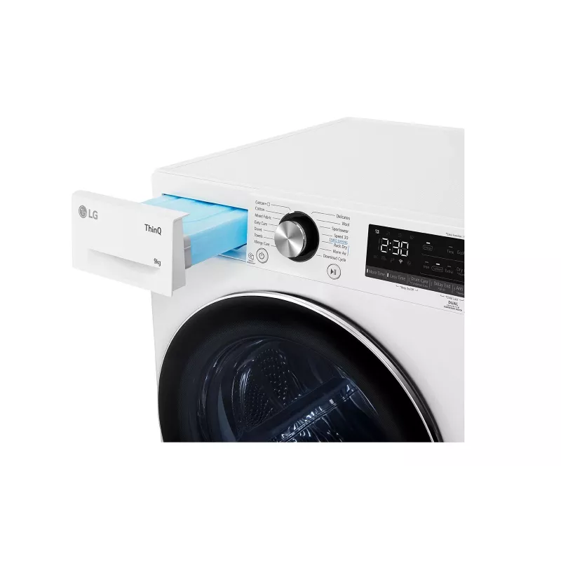 LG RH90V9AV2N Wäschetrockner Freistehend Frontlader 9 kg Weiß