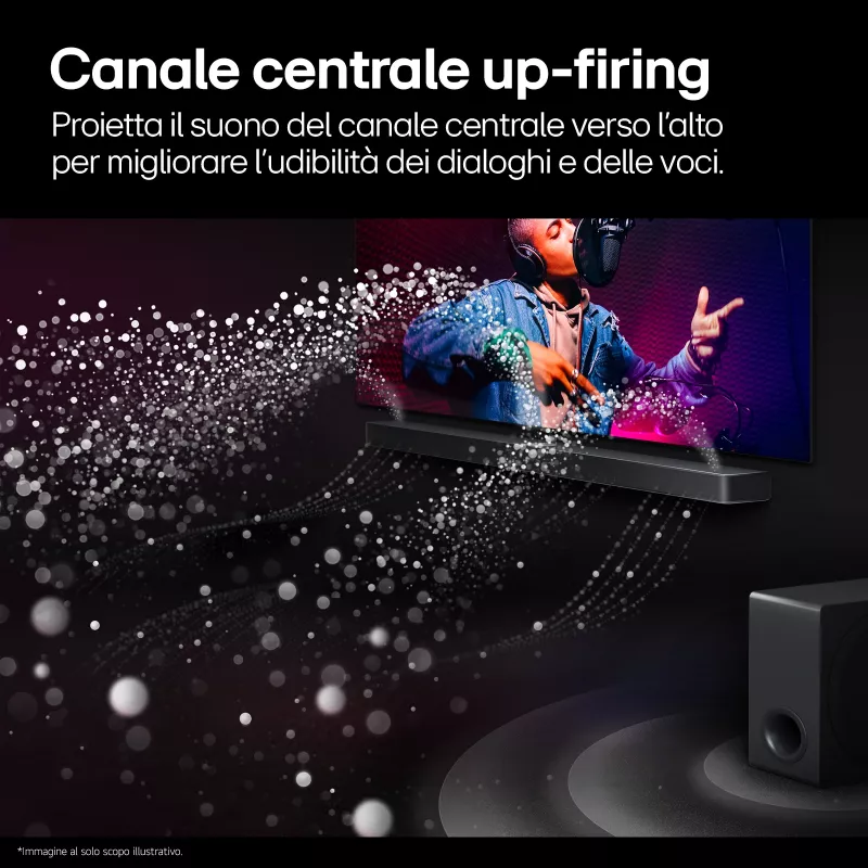 Soundbar LG S95TR 9.1.5 Kanäle 810 W RMS mit kabellosem 220 W Subwoofer, Schwarz