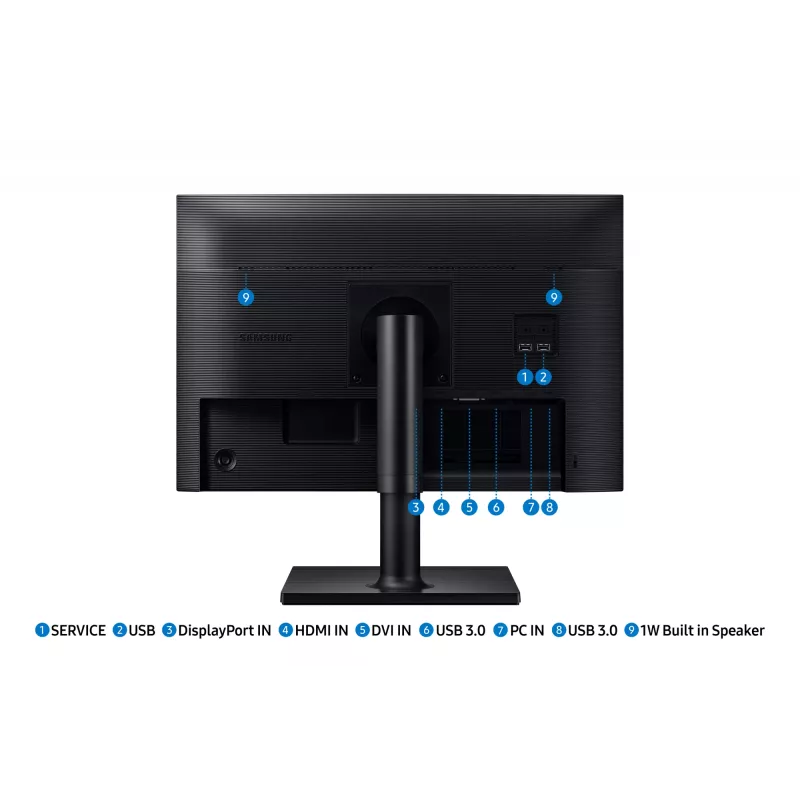 Samsung T45F Computer-Monitor 61 cm (24 Zoll) 1920 x 1200 Pixel WUXGA LCD Schwarz